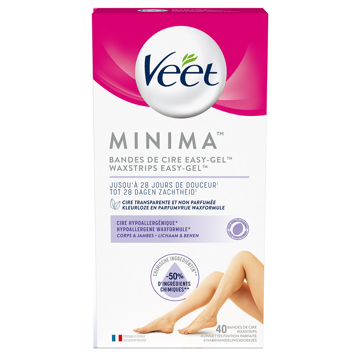Veet Minima™ Bandes de Cire Corps et Jambes